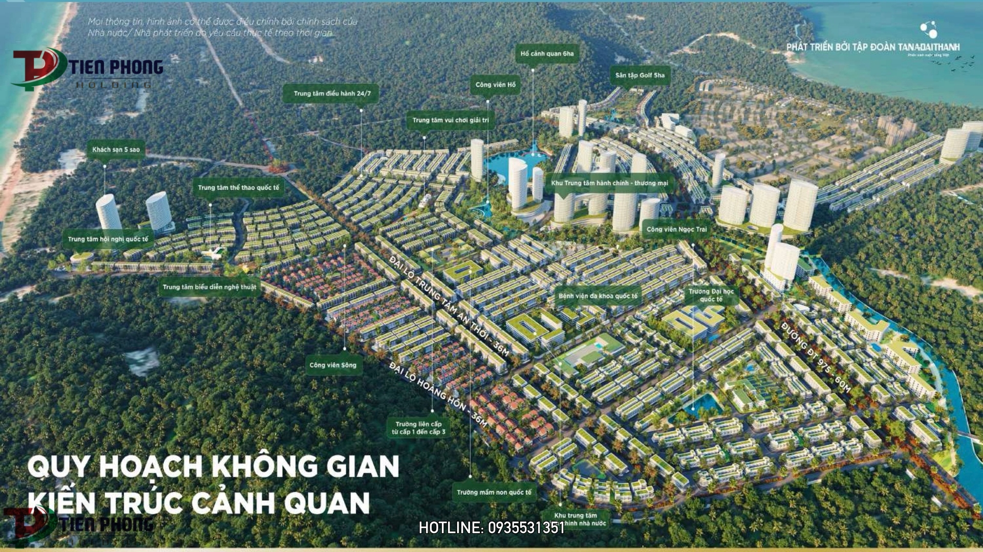 quy hoach kien truc khong gian biet thu coral hawaii phu quoc