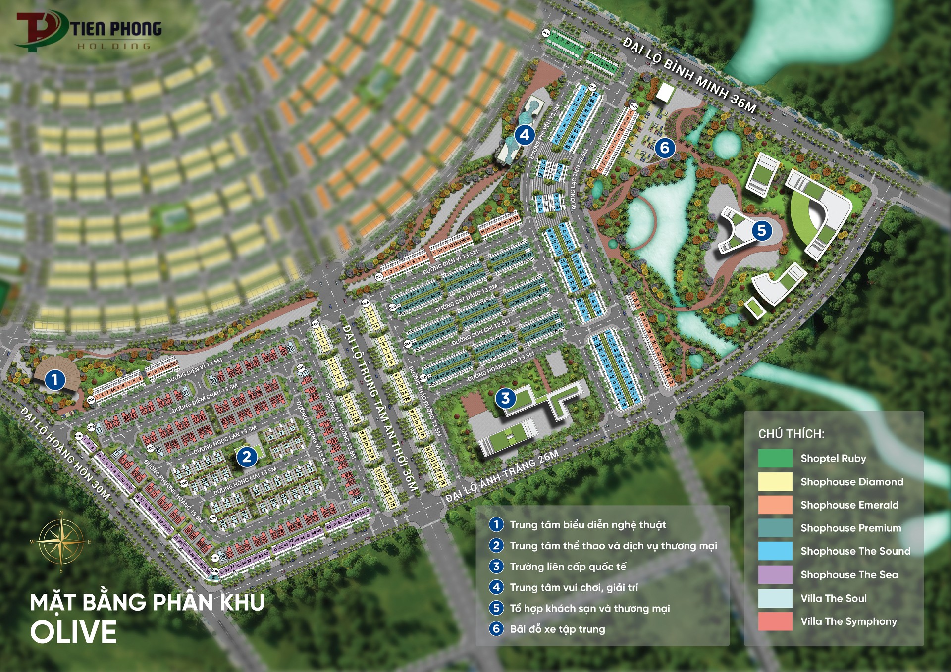 Mặt bằng phân khu Olive - Meyhomes Capital Phú Quốc
