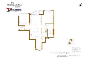 Căn hộ 2PN thu thiem zeit river mẫu 1