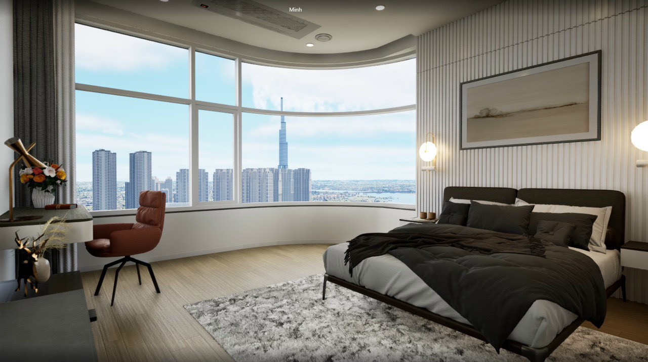 Phòng ngủ căn hộ thủ thiêm zeit