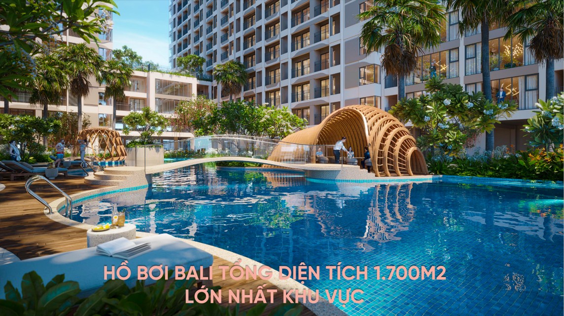 Hồ bơi Bali căn hộ mt eastmark city