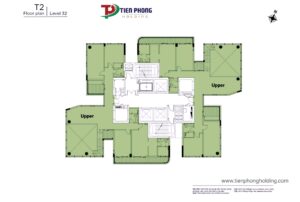 Mặt bằng tầng 32 tháp T2 Thu Thiem Zeit River