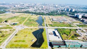 Tiến độ The Global City nhạc nước