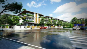 Phối cảnh khu biệt thự Bason hưng phúc