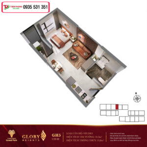Căn hộ Studio Glory Heights