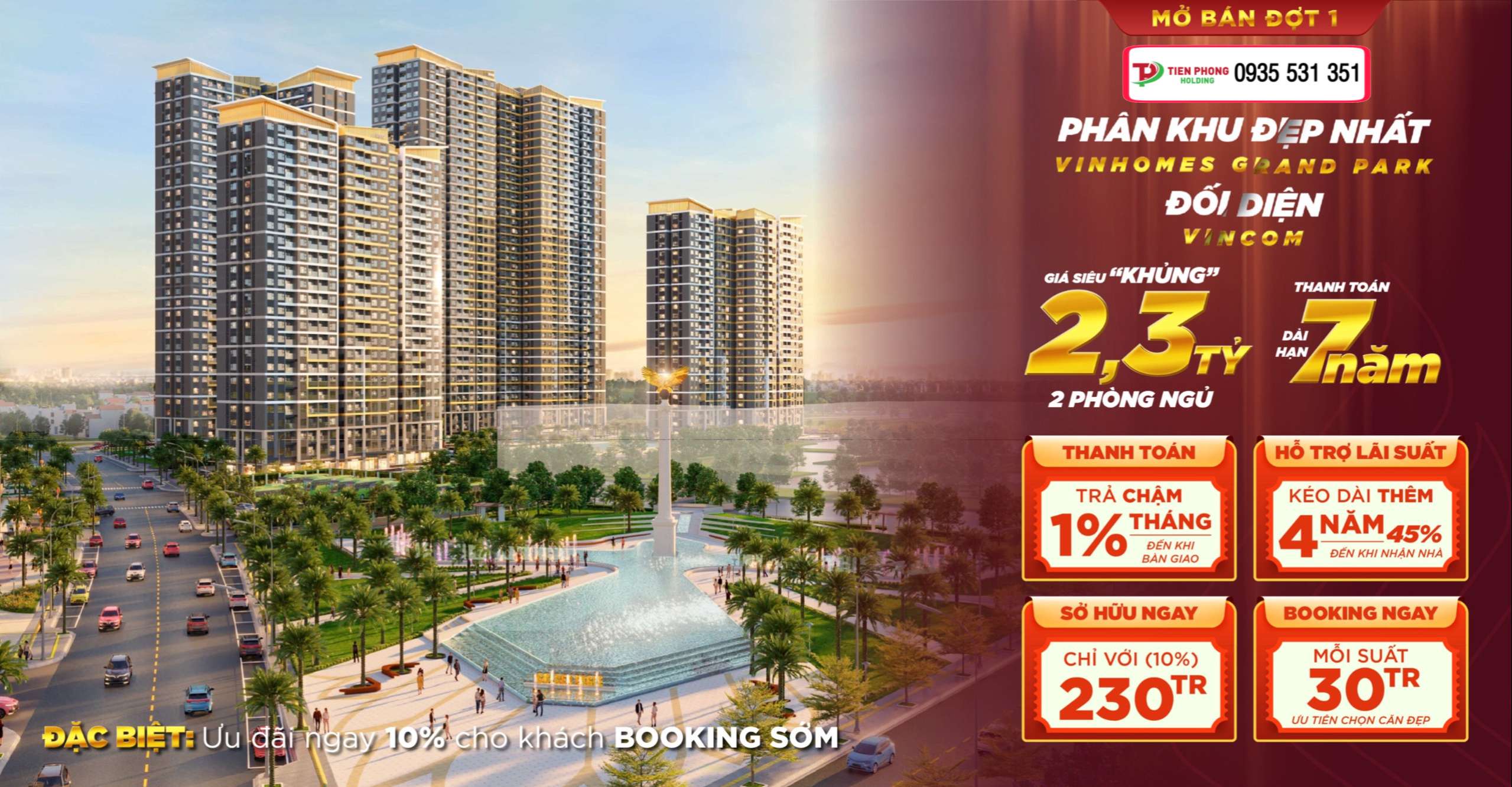 Giải mã sức hút của căn hộ Glory Heights phía Đông TP.HCM Chính sách ưu đãi booking đợt 1 Vinhomes Glory Heights