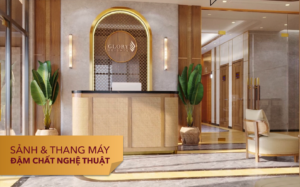 Sảnh thanh máy căn hộ glory heights