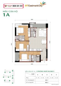 MẪU CĂN HỘ 1A THÁP D MT EASTMARK CITY