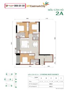MẪU CĂN HỘ 2A THÁP D MT EASTMARK CITY