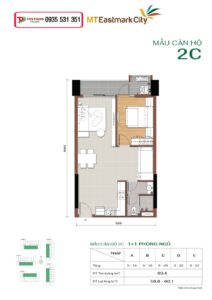 MẪU CĂN HỘ 2C THÁP D MT EASTMARK CITY