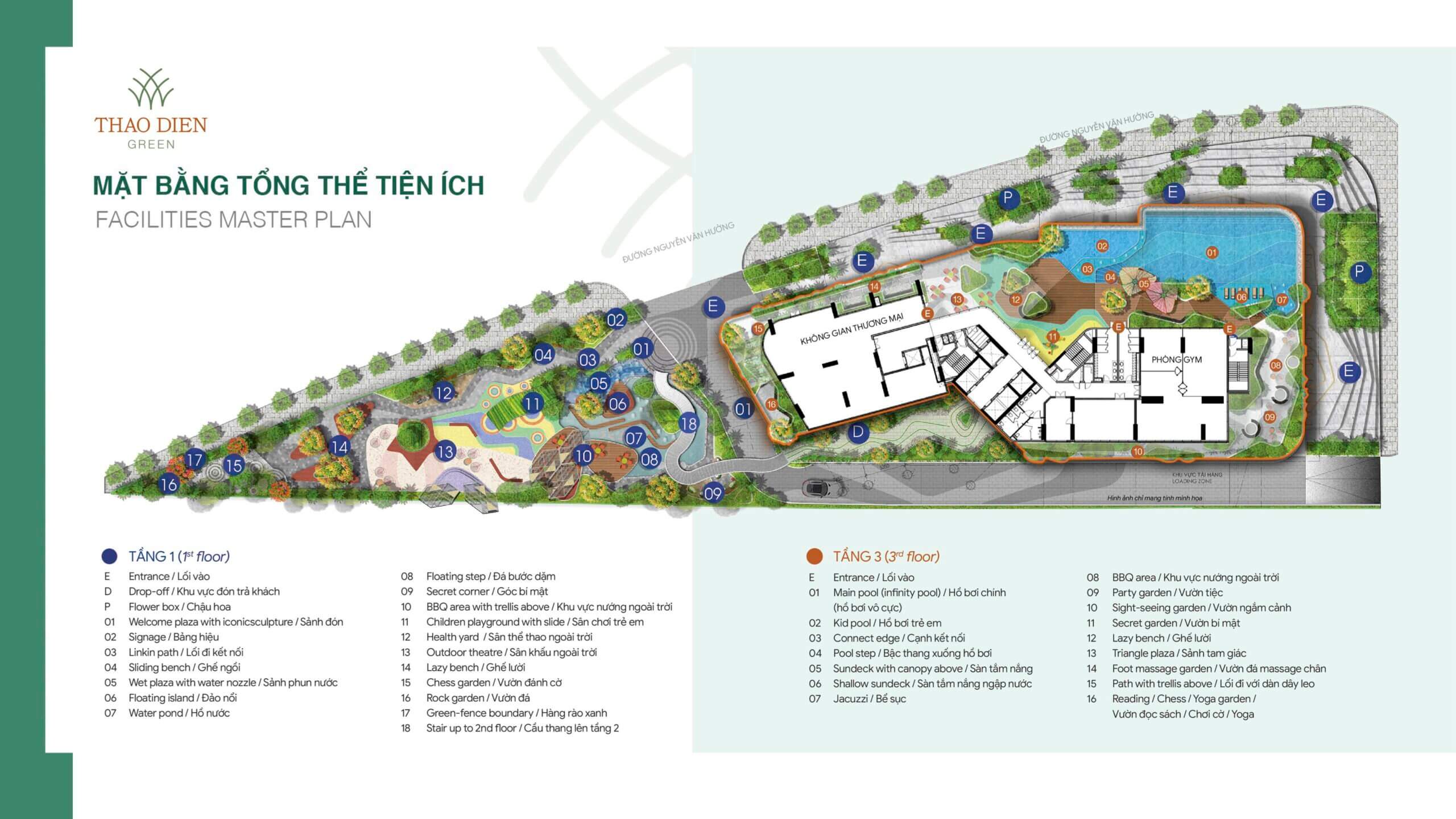 Thao Điền Green - Vẻ Đẹp Mãn Nhãn Từ Căn Hộ View Sông Vĩnh Viễn 23 Tiện ích dự án Thảo Điền Green