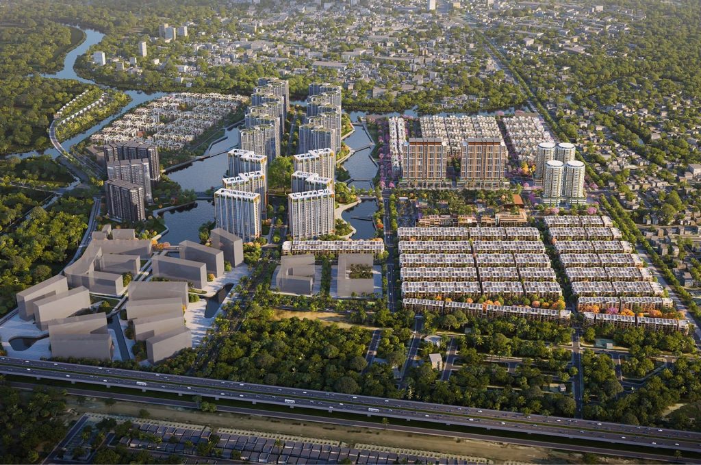 Phối cảnh tổng thể dự án the global city, khu đô thị hiện đại tại tp. Thủ đức, tp. Hcm