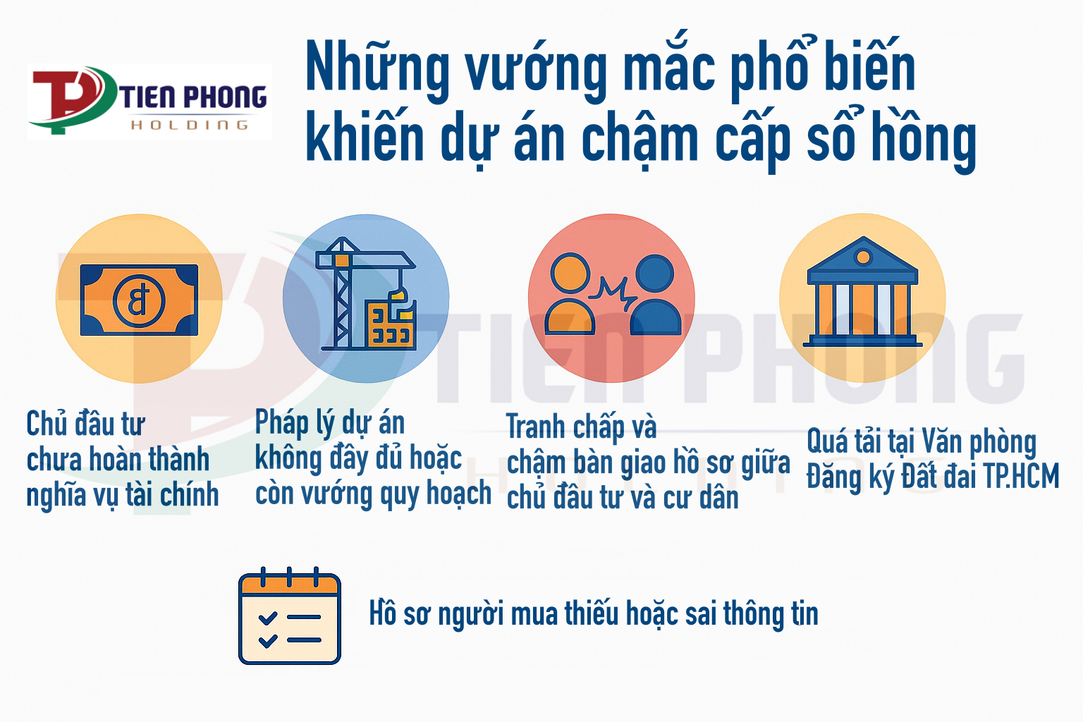Những vướng mắc phổ biến khiến dự án chậm cấp sổ hồng tại TPHCM