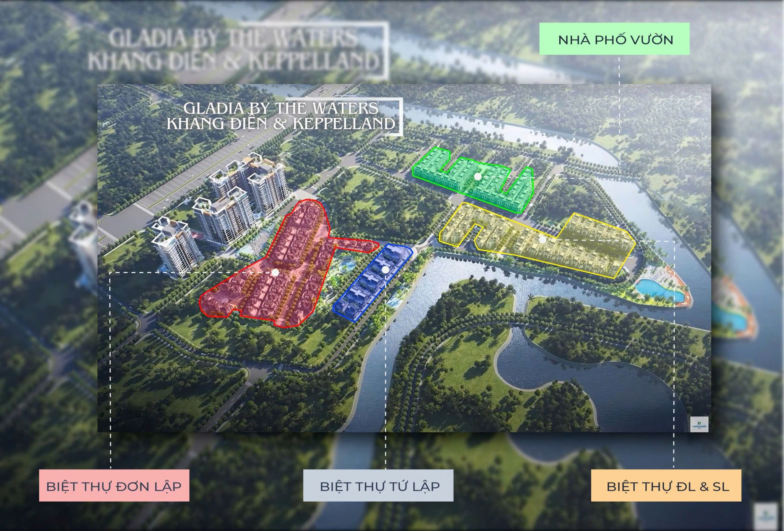 Thiết kế biệt thự Gladia by The Waters – Không gian sống đẳng cấp tại TP. Thủ Đức Thiết kế biệt thự Gladia hiện đại, sân vườn riêng, không gian sống đẳng cấp
