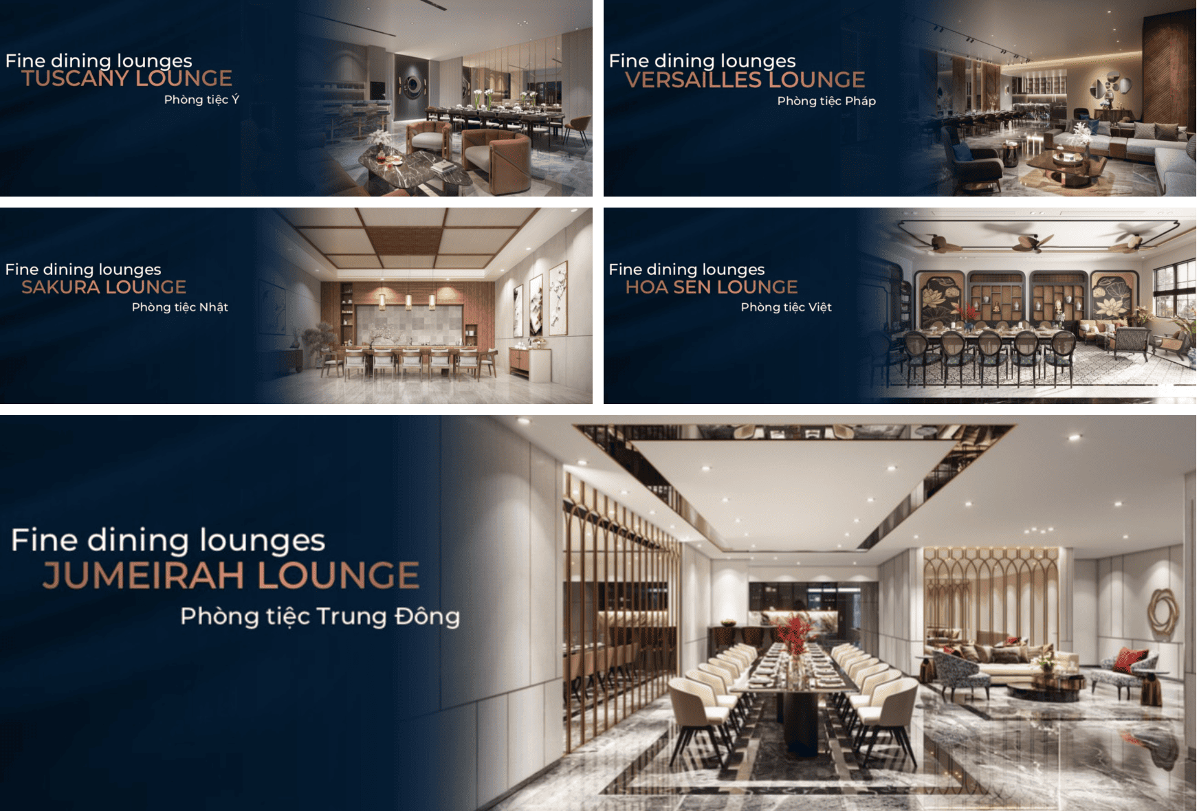 Tiện Ích The Privé Quận 2 6 Phòng tiệc riêng cao cấp tại The Privé Quận 2 – nội thất sang trọng, không gian riêng tư dành cho cư dân
