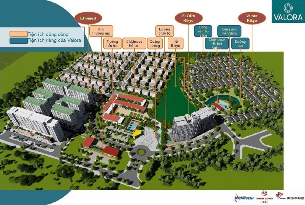 Valora Kikyo Residences Nam Long – Biệt thự cao cấp ven sông Quận 9, Thủ Đức Phối cảnh dự án valora kikyo residences nam long quan 9