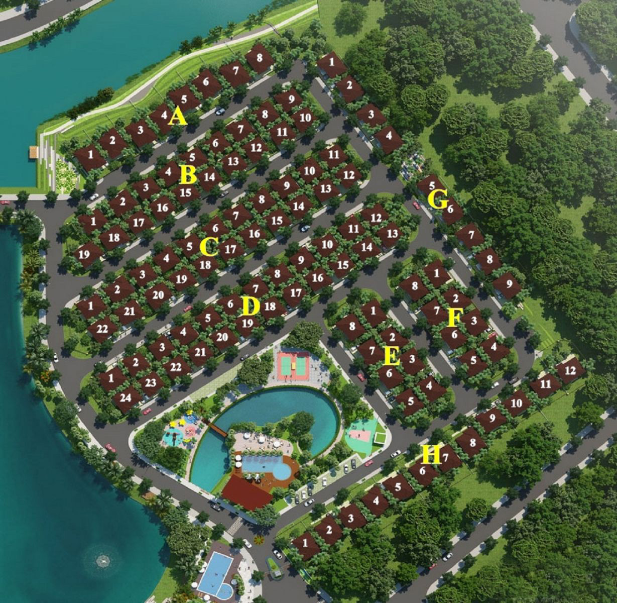 Valora Kikyo Residences Nam Long – Biệt thự cao cấp ven sông Quận 9, Thủ Đức sơ đồ mặt bằng valora kikyo residences