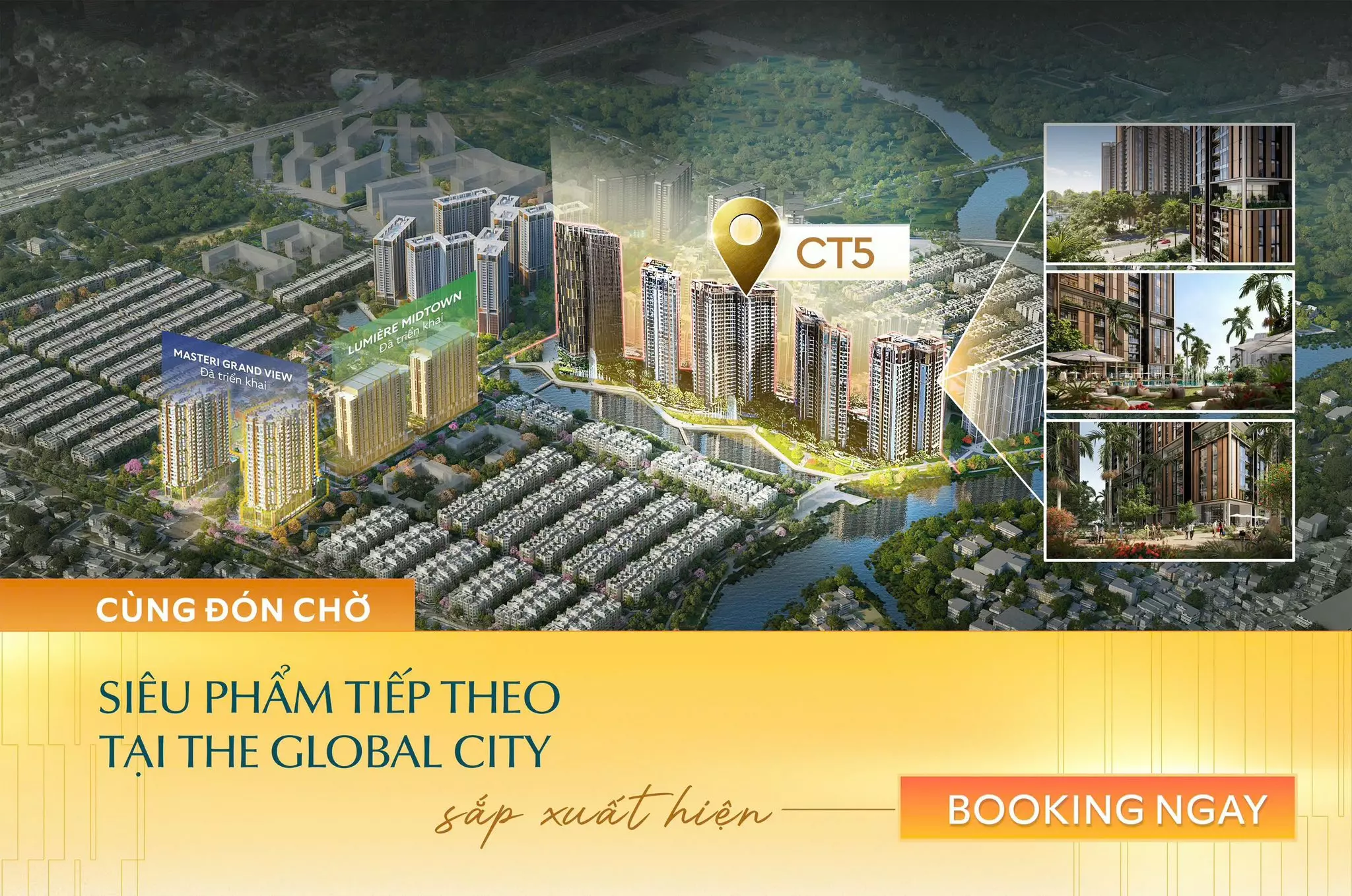 Masteri Park Place – Căn hộ The Global City (phân khu CT5) Phối cảnh Masteri Park Place – The Global City (CT5)