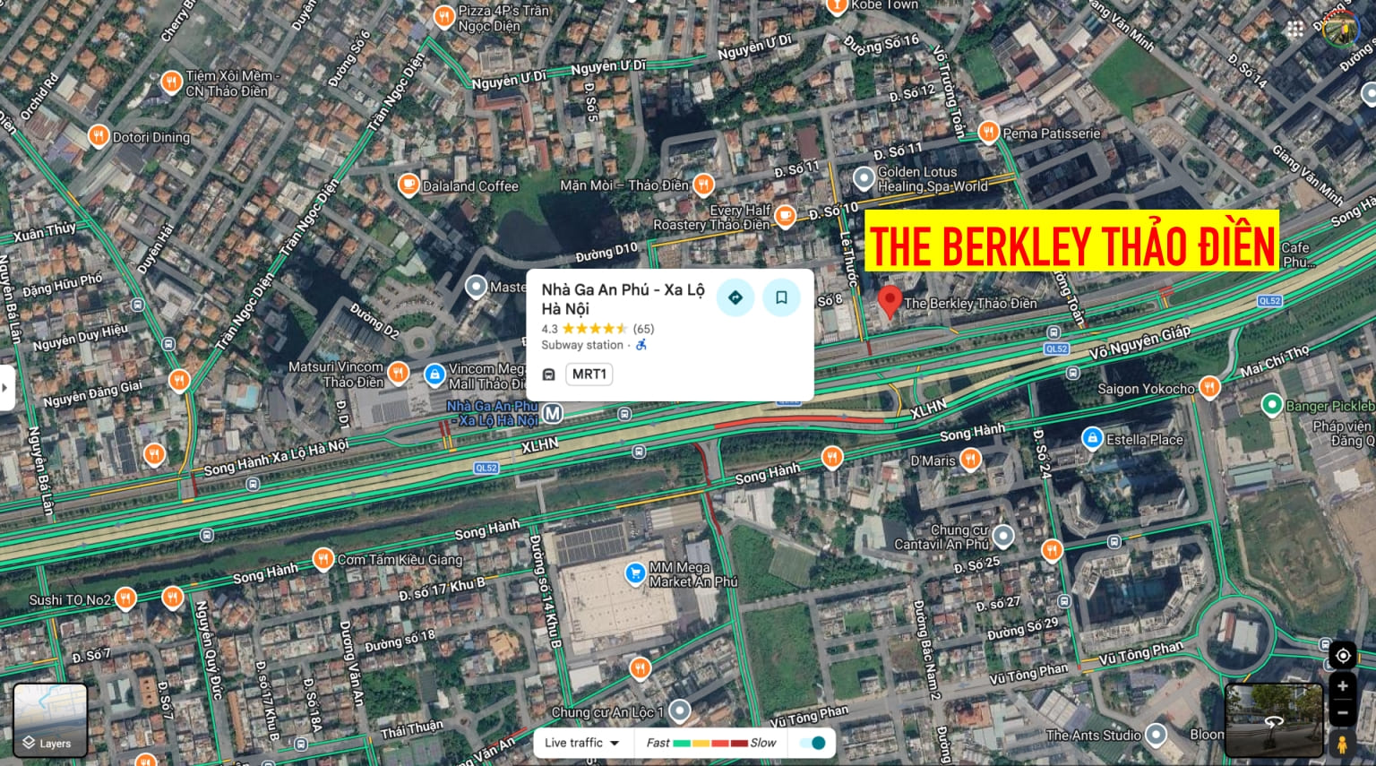 vi tri nha ga metro voi the berkley thao dien