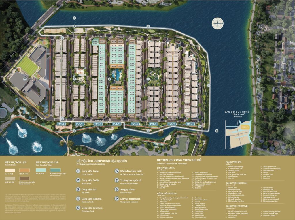 Hệ thống tiện ích đặc quyền tại phân khu sola đảo ánh dương dự án sola global city