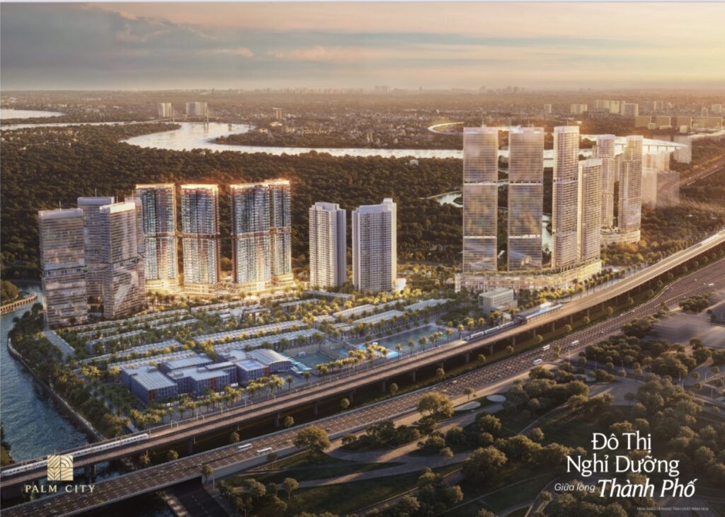 Vị trí palm river thủ đức ngay khu đô thị palm city, đường song hành, bình trưng, tphcm
