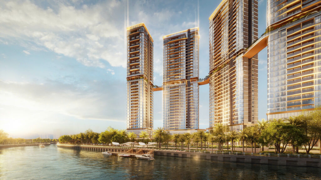 Phối cảnh tổng thể dự án căn hộ palm river ven sông thủ đức