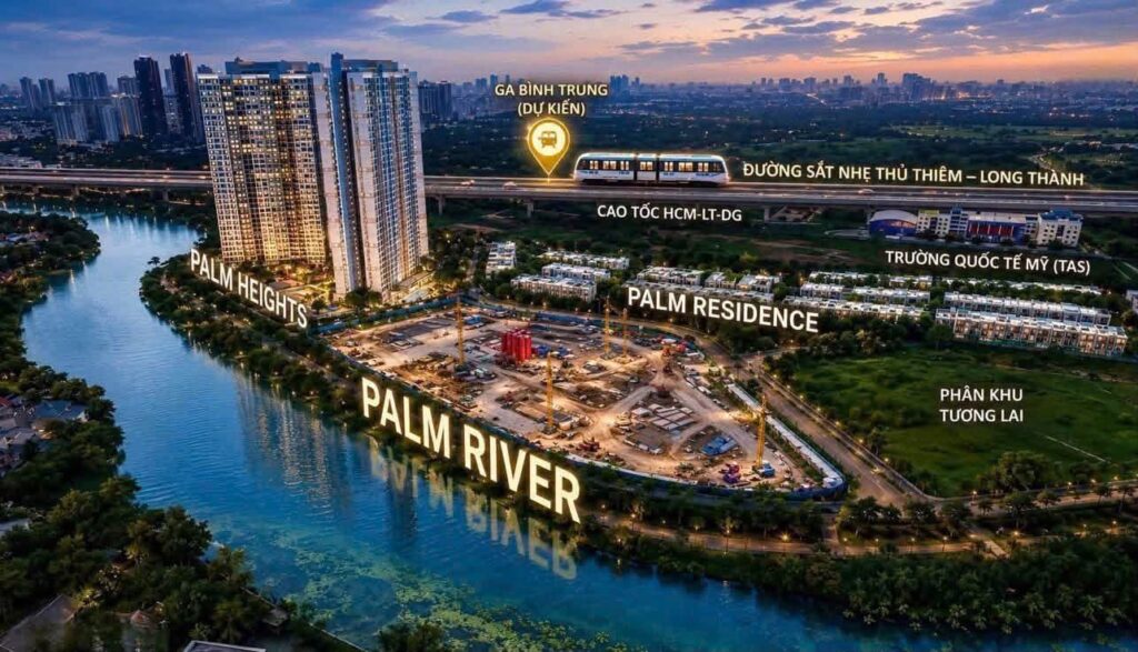 Thực tế quy hoạch quỹ đất xây dựng dự án palm river tại tp. Thủ đức