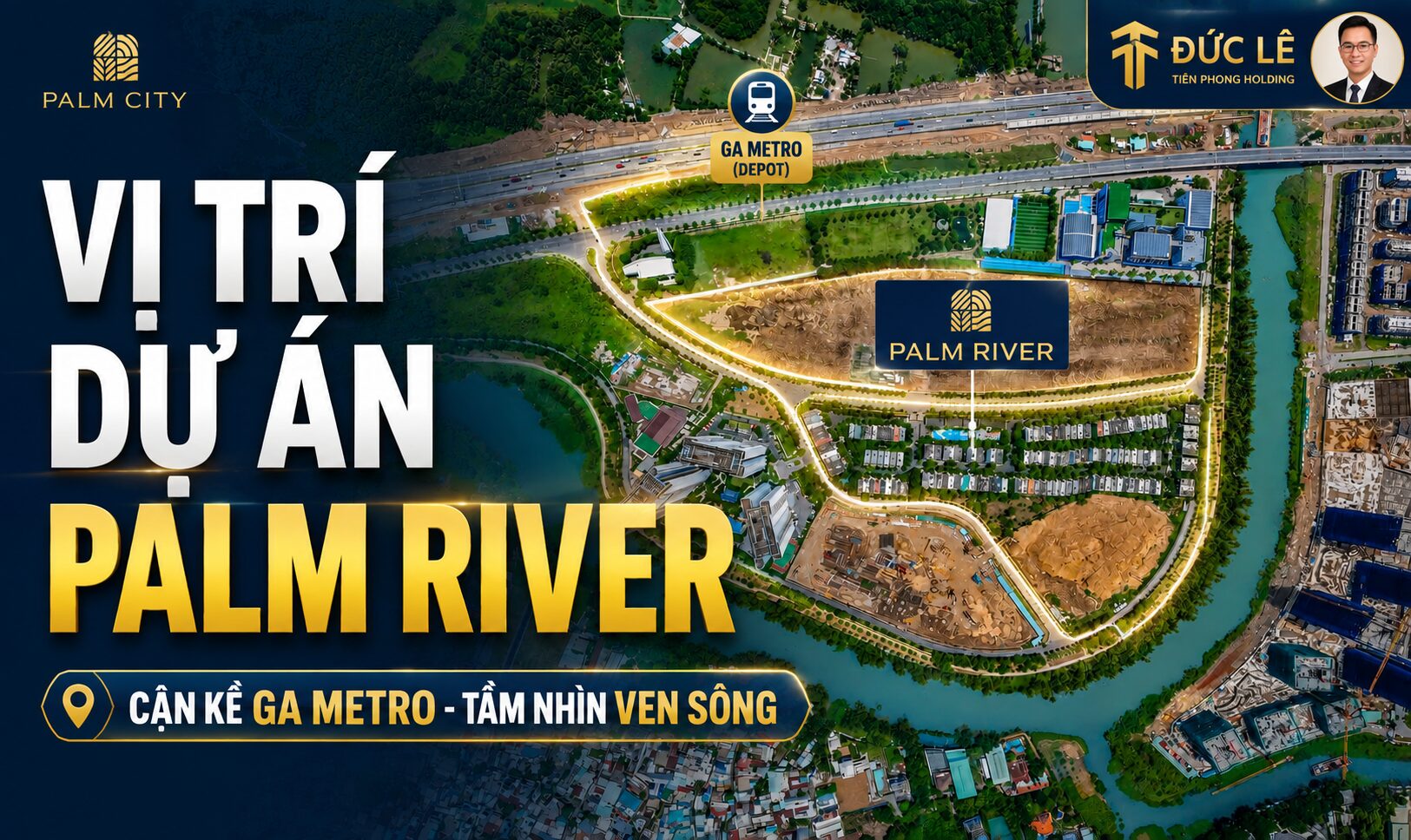 Ảnh bìa vị trí dự án palm river thủ đức cạnh tuyến metro số 2