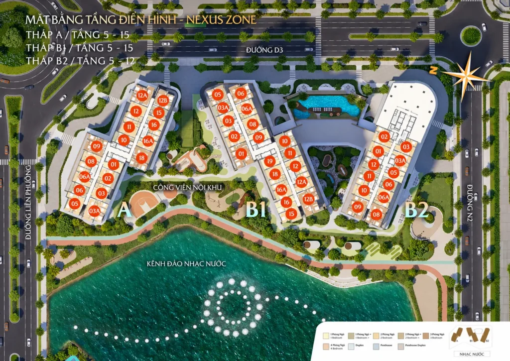 Mặt bằng masteri cosmo central: so sánh ct3 và ct4, chọn layout nào phù hợp? Mặt bằng ct3 masteri cosmo central