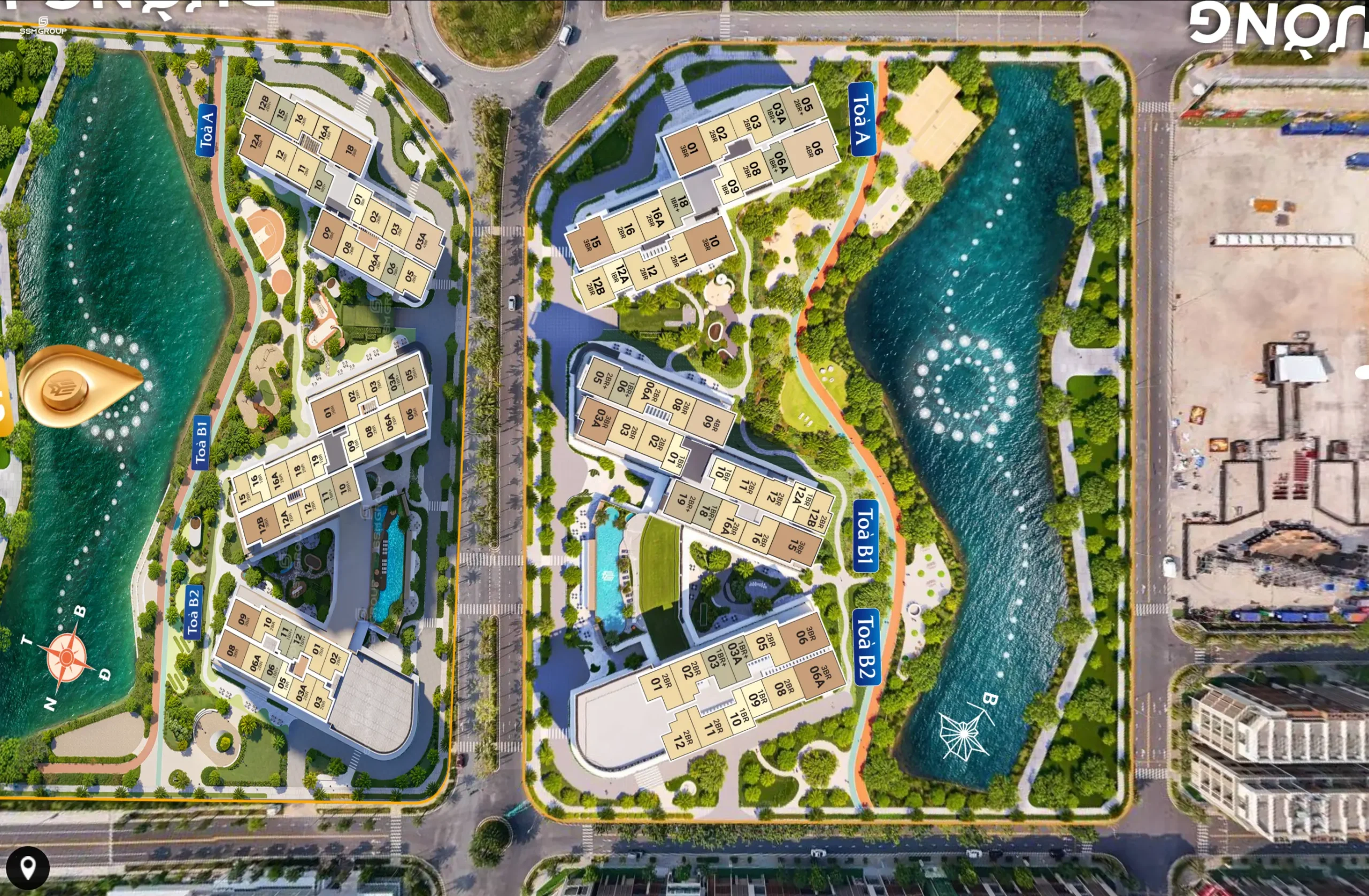 Mặt bằng tầng ct3 ct4 masteri cosmo central the global city